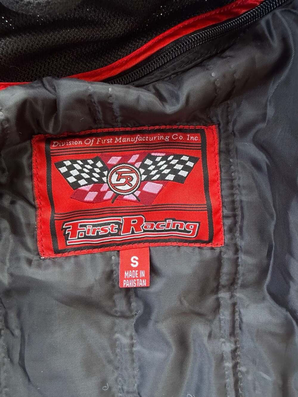 First Racing Men's Skull Embroidered Textile Motorcycle Jacket - Picture 6 of 7